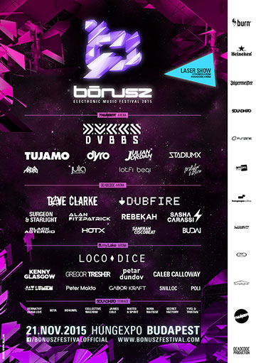 bonusz electronic music festival 2015 flyer